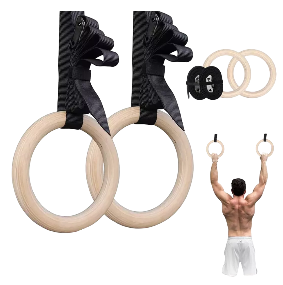 Anillos de Madera para Gimnasia