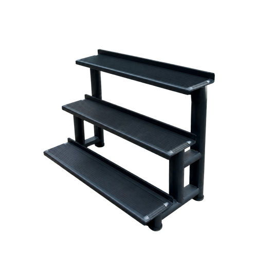 RACK DE TRES NIVELES PARA KETTLEBELLS